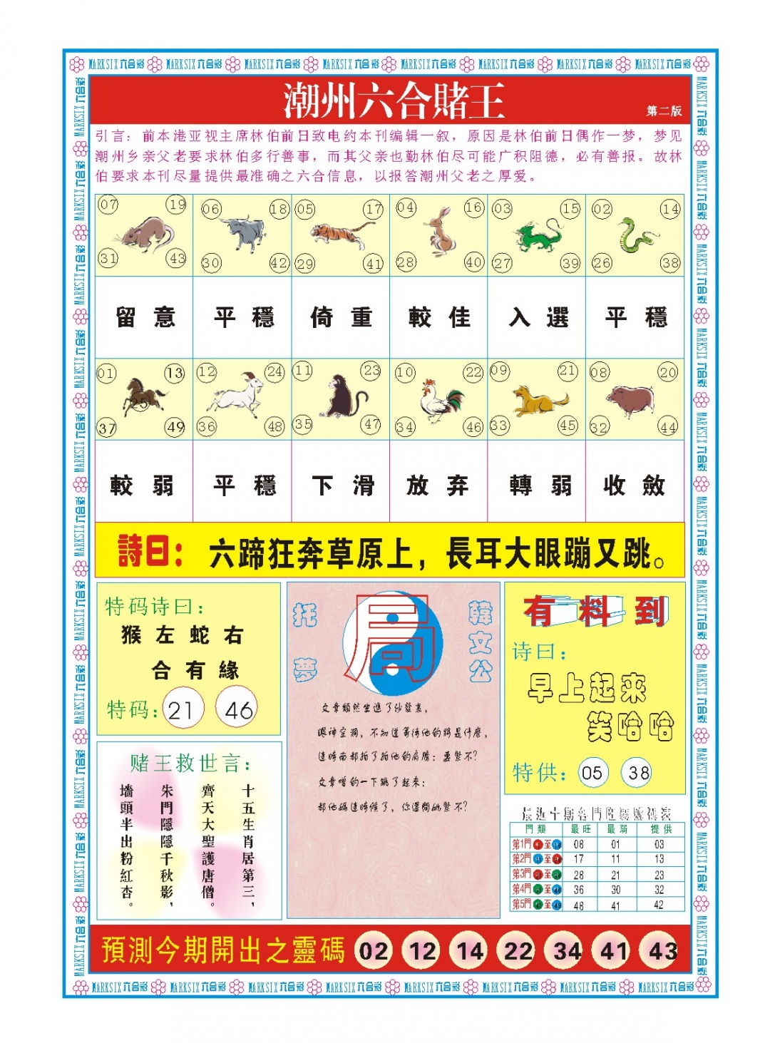 新澳门生肖彩