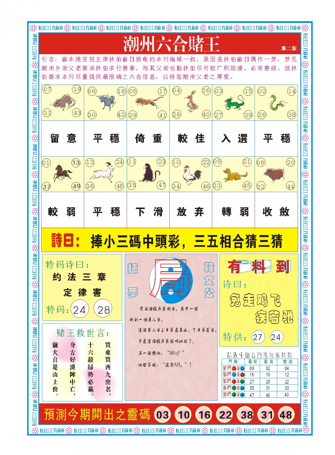 新澳门生肖彩